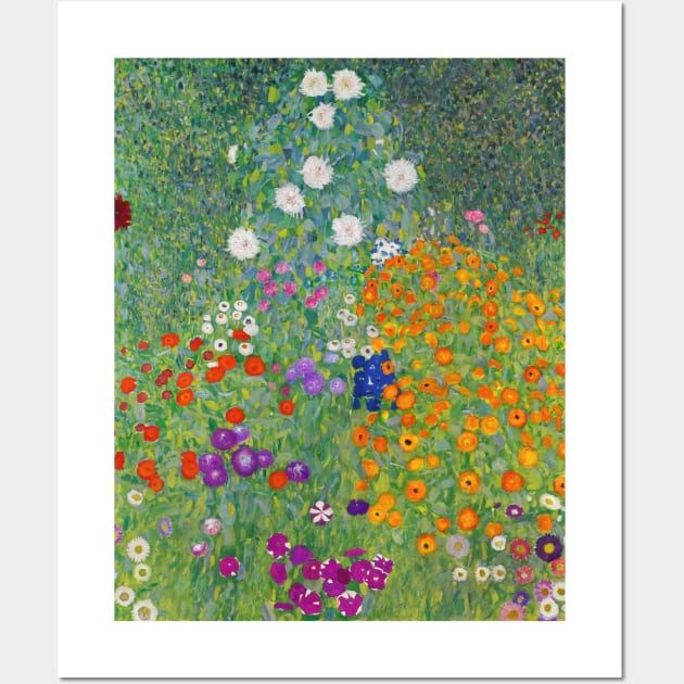 Gustav Klimt Flower Garden Wall Art by fineartgallery